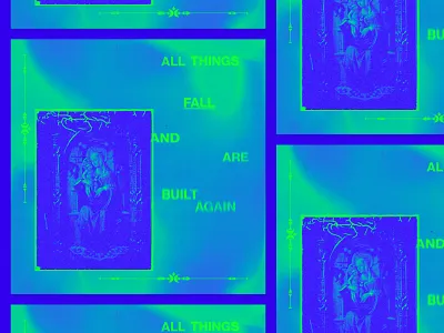 All Things Fall And Are Built Again album artwork branding cover art design electronic music graphic design illustration spotify