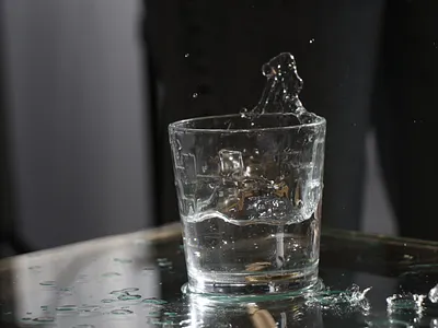 Photoshot with a glass