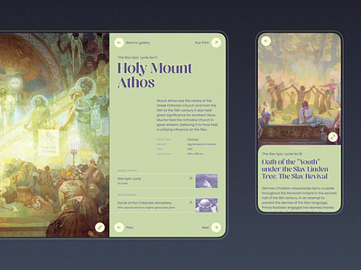 Mucha Foundation Concept aplhonse app art art nouveau dailyui lime megan demo font modern mucha retro swiss vintage violet web