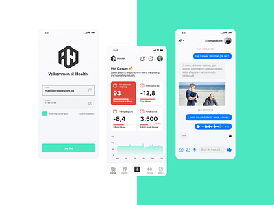 iHealth - health app app branding design design system fitness graphic design health logo ui ux