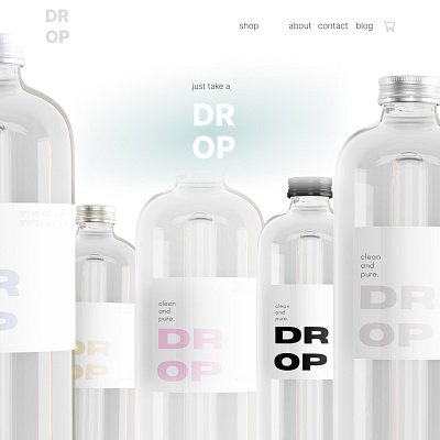 DROP water app branding design figma graphic design illustration logo ui ux vector