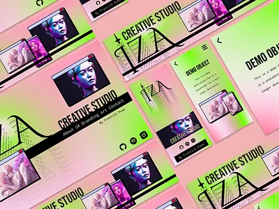 Case Study: IZA Creative Studio Branding branding graphic design logo ui