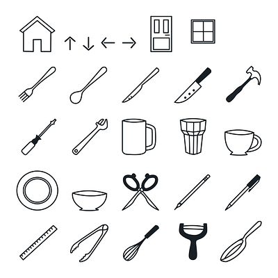 Simple Icons assets branding design graphic graphic design icons illustration simple ui vector