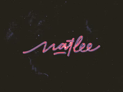 Natlee logo futuristic letras lettering letters logo logo music monoline texture
