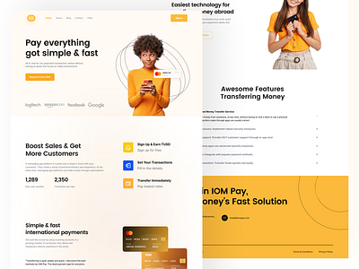 FinTech Website designthinking figma fintech moneytransfer prod product product design responsivewebdesign ui userinterface ux webdesign website