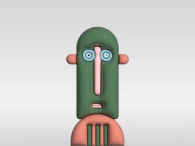 Monsters party 3d 3d art 3d modeling 3d shapes character digital art illustration illustrator monster render robot