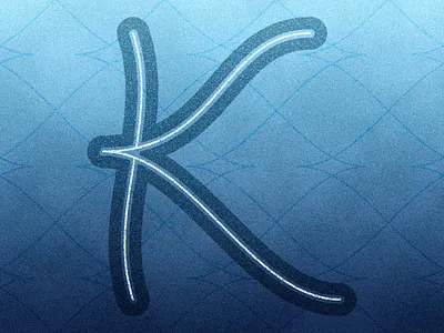The Letter K design graphic design lettering letters logo script texture type typography