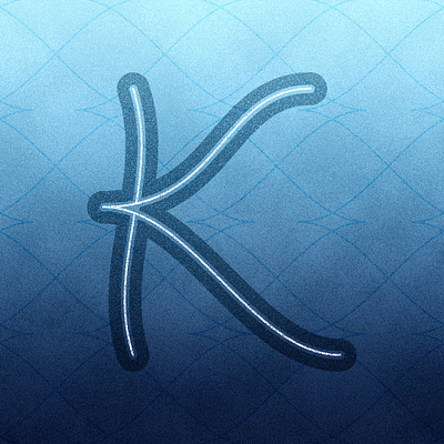 The Letter K design graphic design lettering letters logo script texture type typography