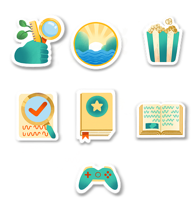 DE Icons branding cute design fun graphics icons illustration ui vector