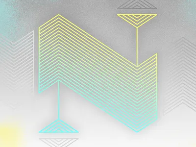 The Letter N branding design graphic design grunge lettering letters lines logo textures type typography