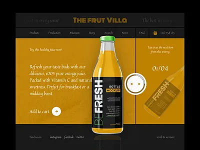 The Frut Villa (Website Design) 🍊🍎🥤 app design app designer creative design design design inspiration design services designer for hire digital design figma fresh fruit juice graphic design interaction design mobile app motion design ui uiux design ux web design