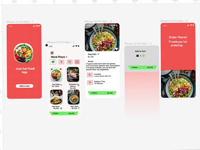 A Food Odering App ui