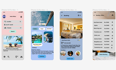 A Hotel Booking App Design ui