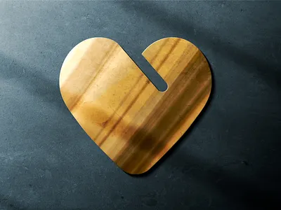 Beautiful Golden Wood Heart Shape Logo brand design branding business flyer templates design flyer design golden logo graphic design icon illustration logo ui vector