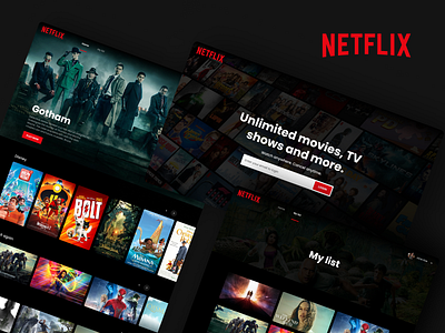 NETFLIX Redesign Concept dark ui dashboard film movie movie website movies player series video dark ui video player video watch video dark ui watch video dark ui web