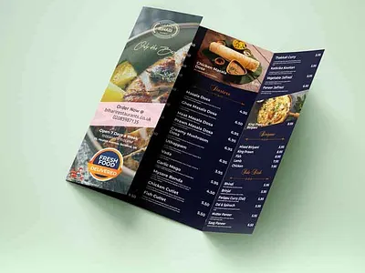 Gate Fold Leaflet Printing, Cheap Gate Fold Flyers UK | MenuMa gate fold leaflet printing