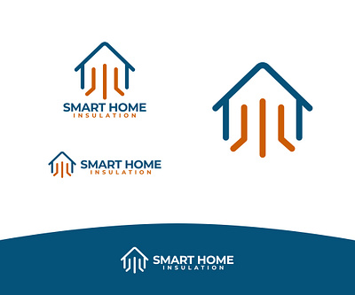 Smart Home Insulation design foam graphic design home insulation logo smart