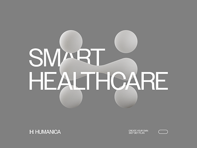 HUMANICA 3d body brand design branding health healthcare human logo design medtech nutrition nutritionist supplement typography
