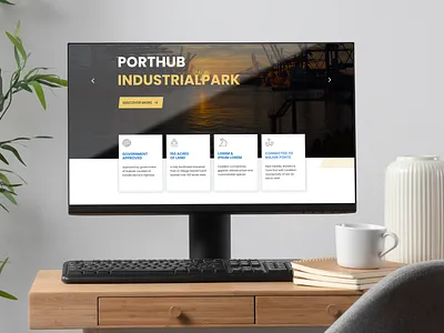 Port - Hub | Website Design auto layout creative design design system figma prototype sitemapping ui ui design user user research user testing ux ux design webpage website wireframe