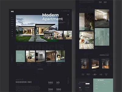 Modern Homepage @dailyui adverting brand design fashion designer homepage homepage design illustration logo ui