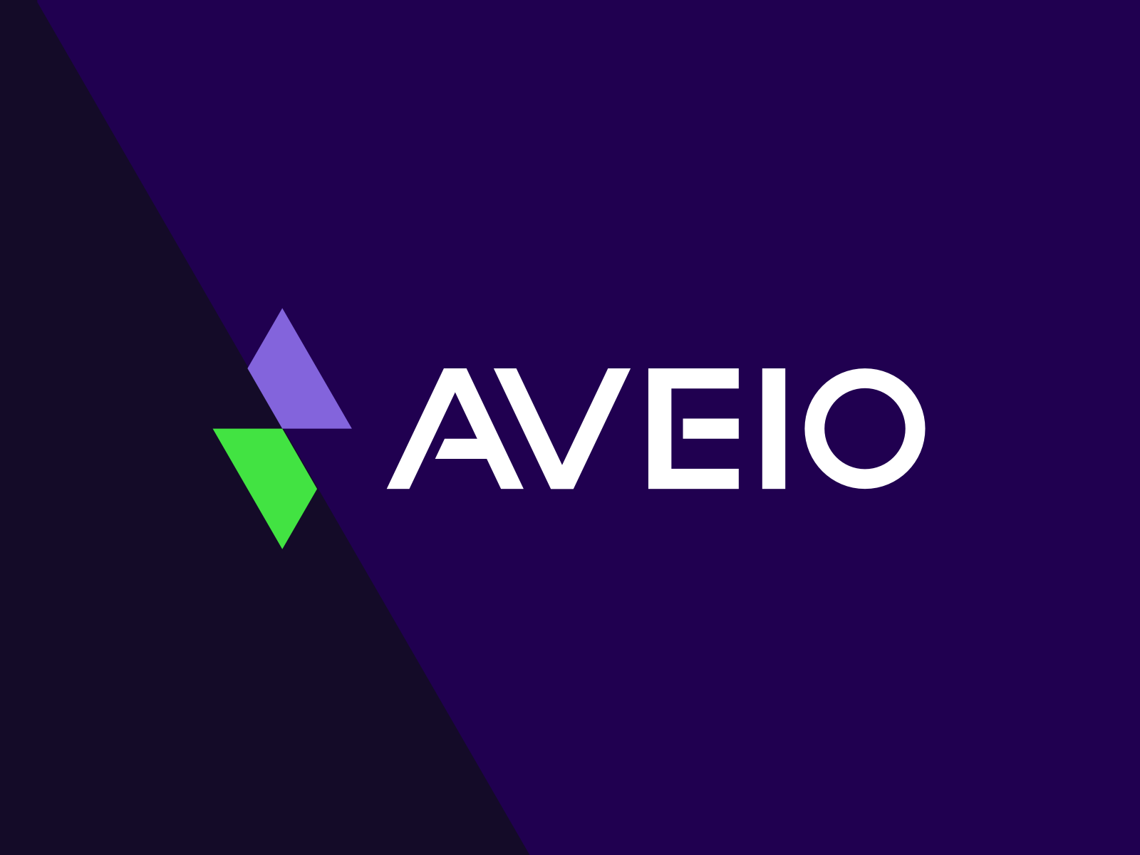Aveio, audio video technology for conferences, logo design by Alex Tass