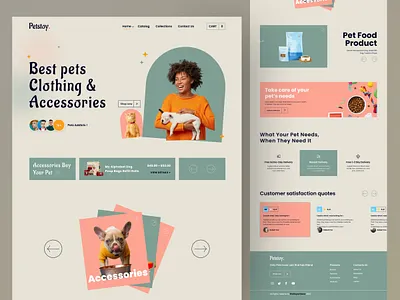 Pet Accessories Sell Website designer pet accessories pet website shafayed rana ui ui ux designer ux visual designer website website design