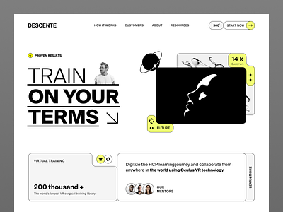 Descente Website design interface product service startup ui ux web website