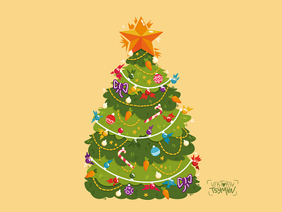 Christmas tree ❤ 2023 2d art board game bright children childrens style christmas tree cosmodrome design game illustration new year tree ui