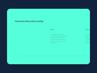 Horizontal sticky on vertical scroll animation design horizontal sticky interaction motion scroll scroll interaction sticky ui vertical scroll web webflow