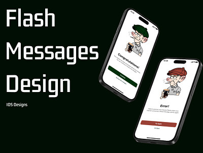 Flash Messages Design #011 011 100daysuichallenge 100dayui dailyui day11 flashmessages graphic design