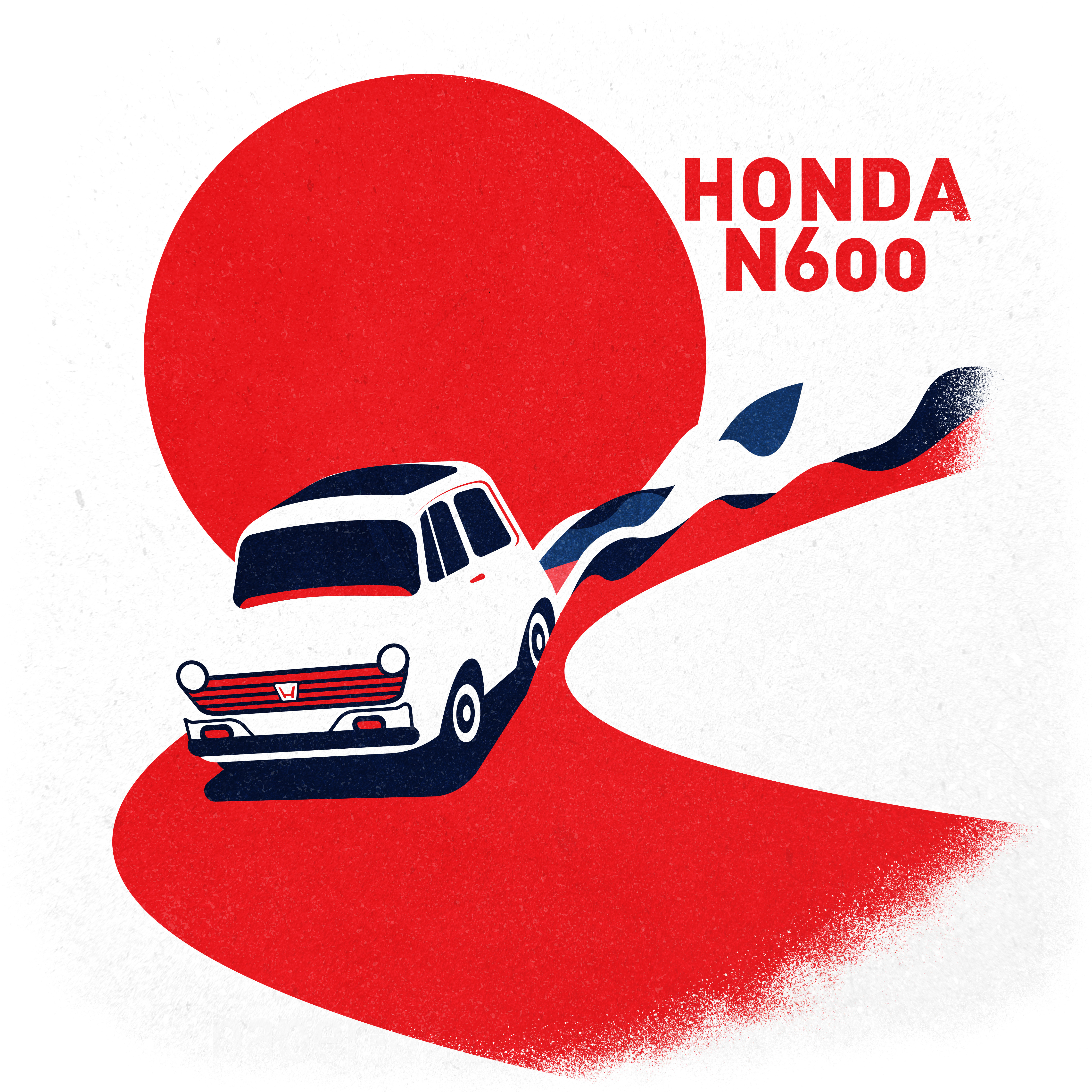 Honda cars automobile car design honda illustration illustrator minimalist texture vector