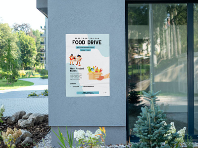 Wall Poster abstract branding design drive food fooddrive graphic design poster wall wallposter