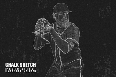 Chalk sketch art photoshop photo effect branding collection cosmetics design fishing graphic design photo effect psd effects designer social media kit