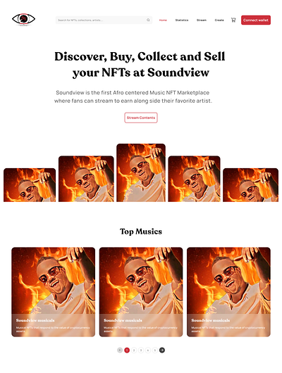 Soundview NFT Marketplace animation blockchain branding cryptocurrency dapps design nft nftmarketplace ui web3