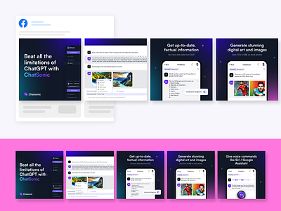 Writesonic - Carousel Ad Design instagram ads
