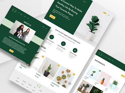 plant website 😃 branding design figma plant website responsive esign ui uidesigner uiux ux ux designer