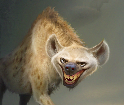 Hyena character characterdesign design digitalart illustration mascot design vector illustration