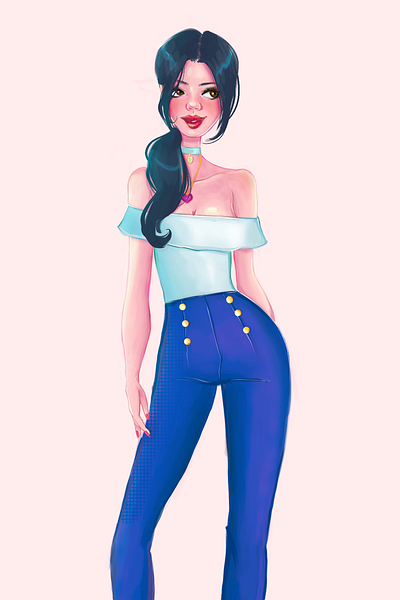 Carla design fashion procreate