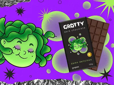 Chocolate package design animation art branding character design characters chocolate chocolate package design digital art illustration monsters package package design packaging