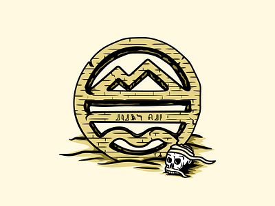 Sand Storm logo illustration from the series BIBAJ OBS amaizing branding design extremsports graphic design illustration logo logoillustration outdoor pen pencil sand sandstorm sports tablet vector wacom