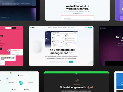Landing pages bold bright clean gradient hero landing landing page minimal page section simple ui web
