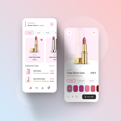 //💄 L‘Oréal 💄// Mobile Store Concept app concept design digital ecommerce interface loreal mobile paris ui ux