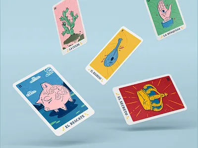 Papás x Encargo - Lottery Card Illustrations card cards cute design draw illu illustration lottery photoshop procreate