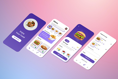 Food Order App app branding design ui ux