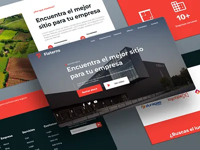 Real State Landing Page branding graphic design ui