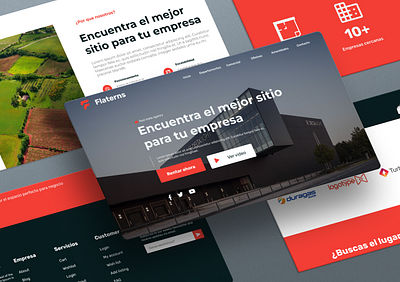 Real State Landing Page branding graphic design ui