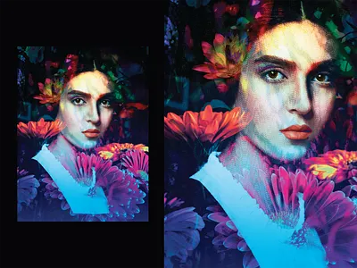 Poster 837 - "BETA" art collage collage art color design flowers graphic illustration make something everyday poster