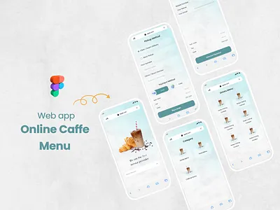online Caffe Web App branding design graphic design logo ui ux