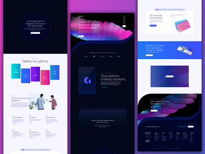 Financial technology platform Landing Page financial nft nft website design nftwebsite ui ui design ux ux design website design