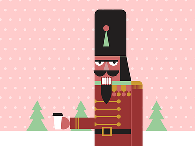 Morning Coffee christmas coffee illustraion illustration illustration art illustration digital illustrations minimalist nutcracker seattle